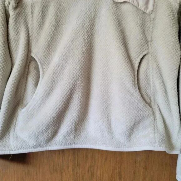 Patagonia Womens Re-Tool Snap-T Pullover Size Small S White Cream Fleece Sweater - Picture 5 of 11